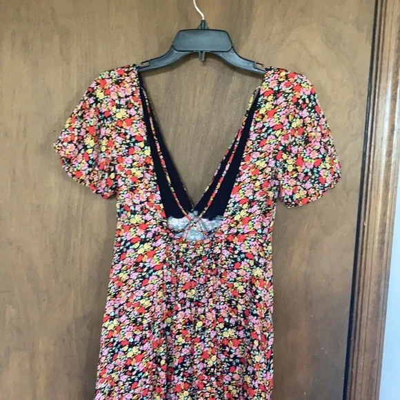 Rewind long floral print dress w criss cross in back boho XS XXL jr - Picture 13 of 17